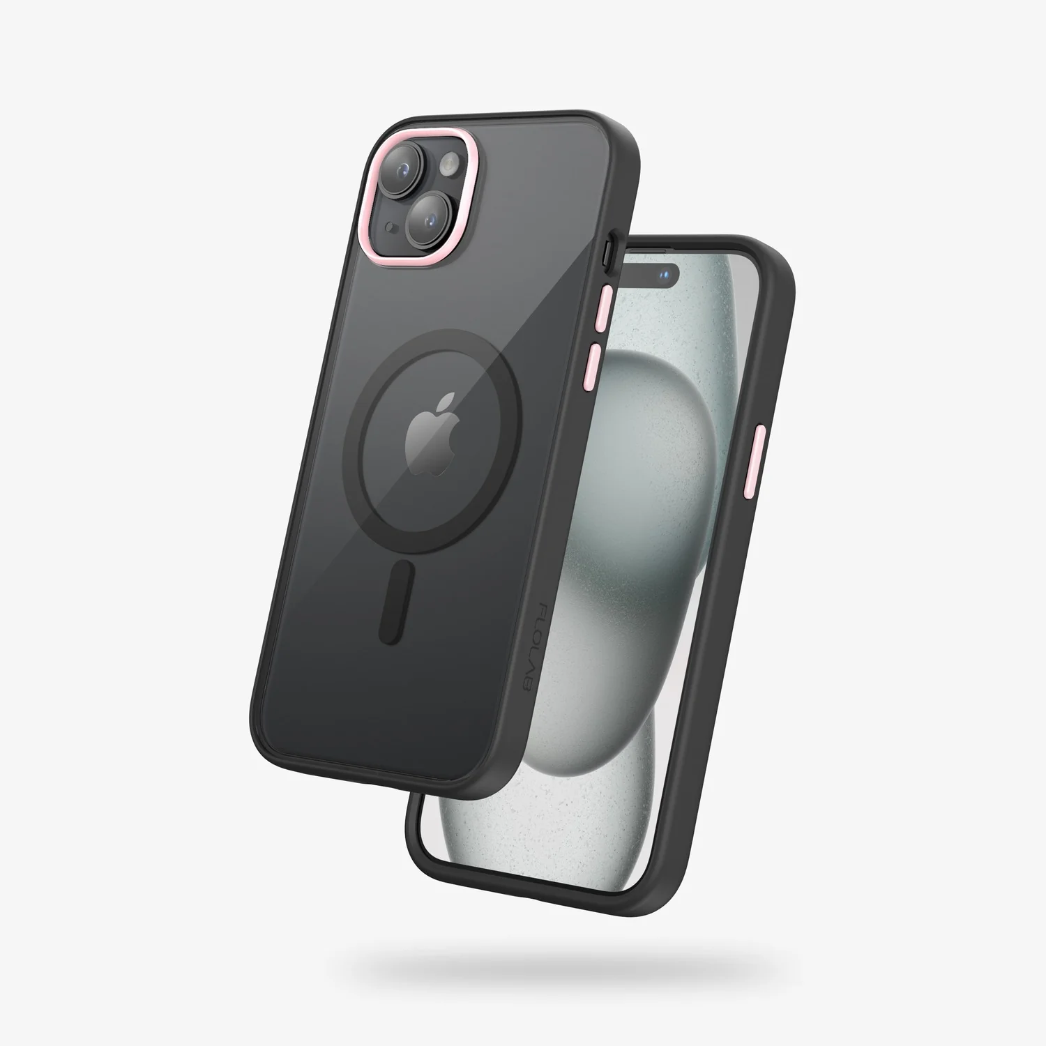 FLOLAB Surtect Tri-Fusion MagSafe Compatible Case – iPhone 15 Series (Stealth Black Clear) - Image 14
