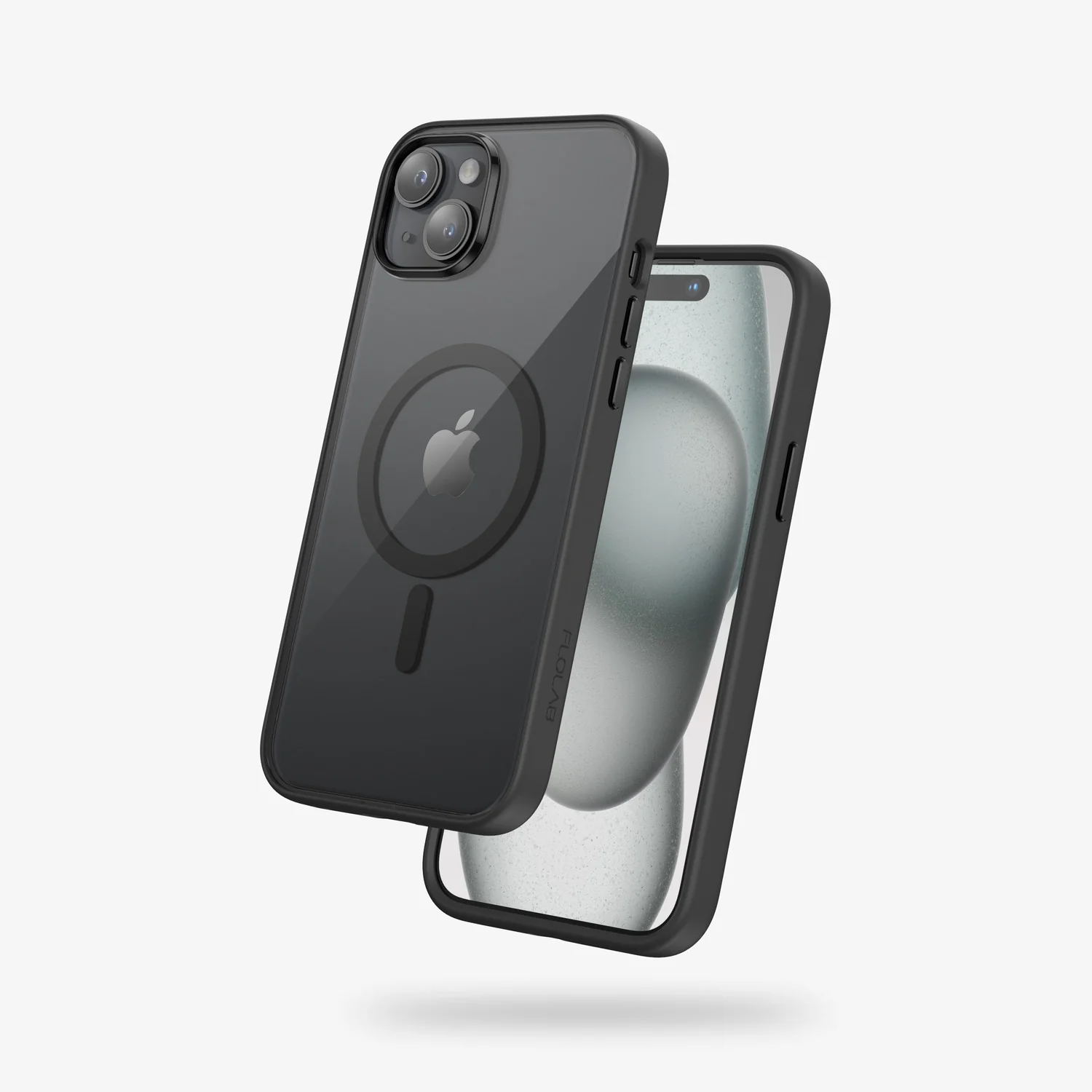 FLOLAB Surtect Tri-Fusion MagSafe Compatible Case – iPhone 15 Series (Stealth Black Clear) - Image 21