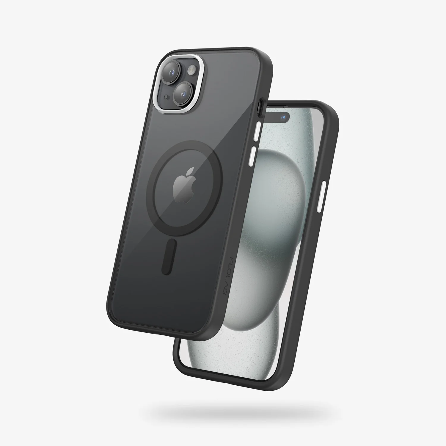 FLOLAB Surtect Tri-Fusion MagSafe Compatible Case – iPhone 15 Series (Stealth Black Clear) - Image 22