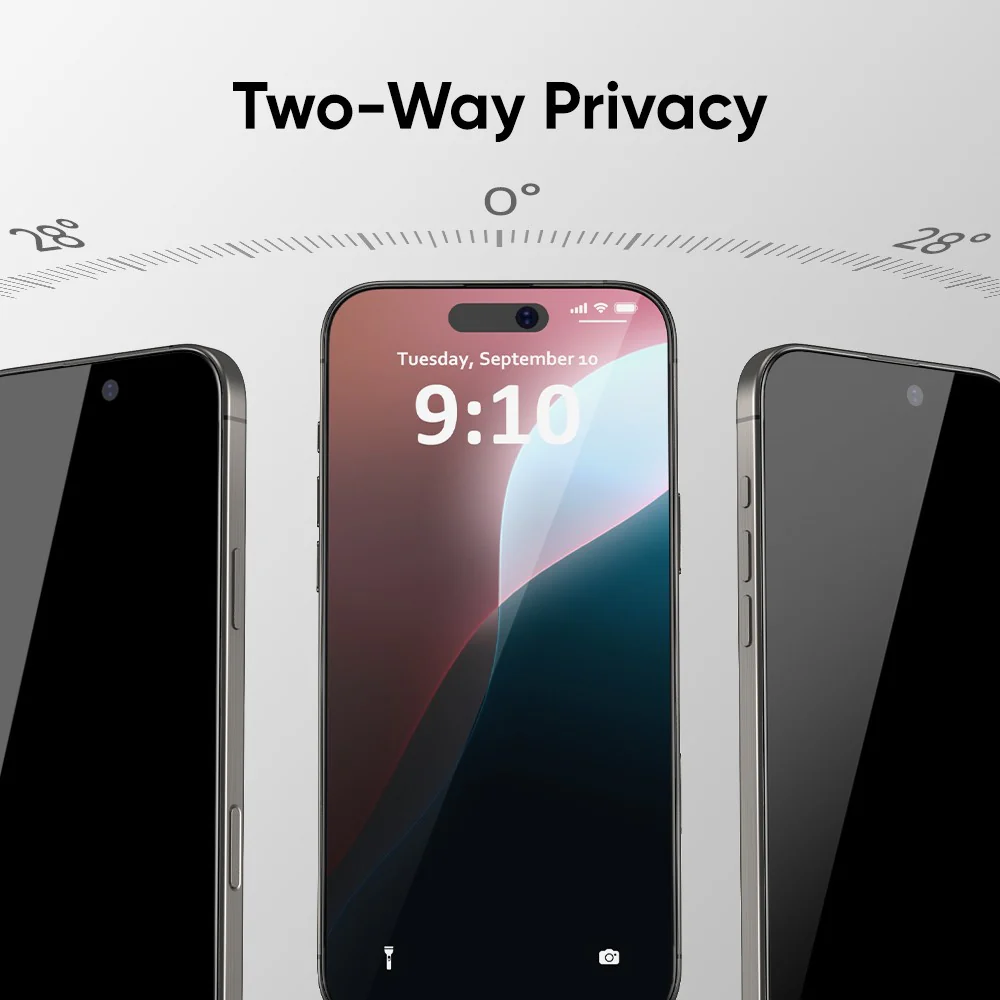 NanoArmour ONETIME PRO Privacy Anti Reflective 3D Infinity Edge – iPhone 16 / 15 Series - Image 4