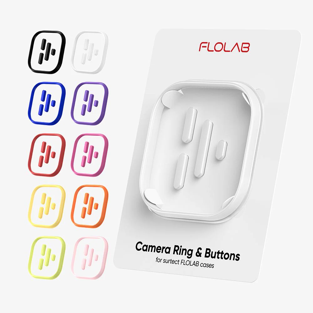 FLOLAB Camera Ring & Buttons Set for iPhone 16 Surtect Series - Image 13