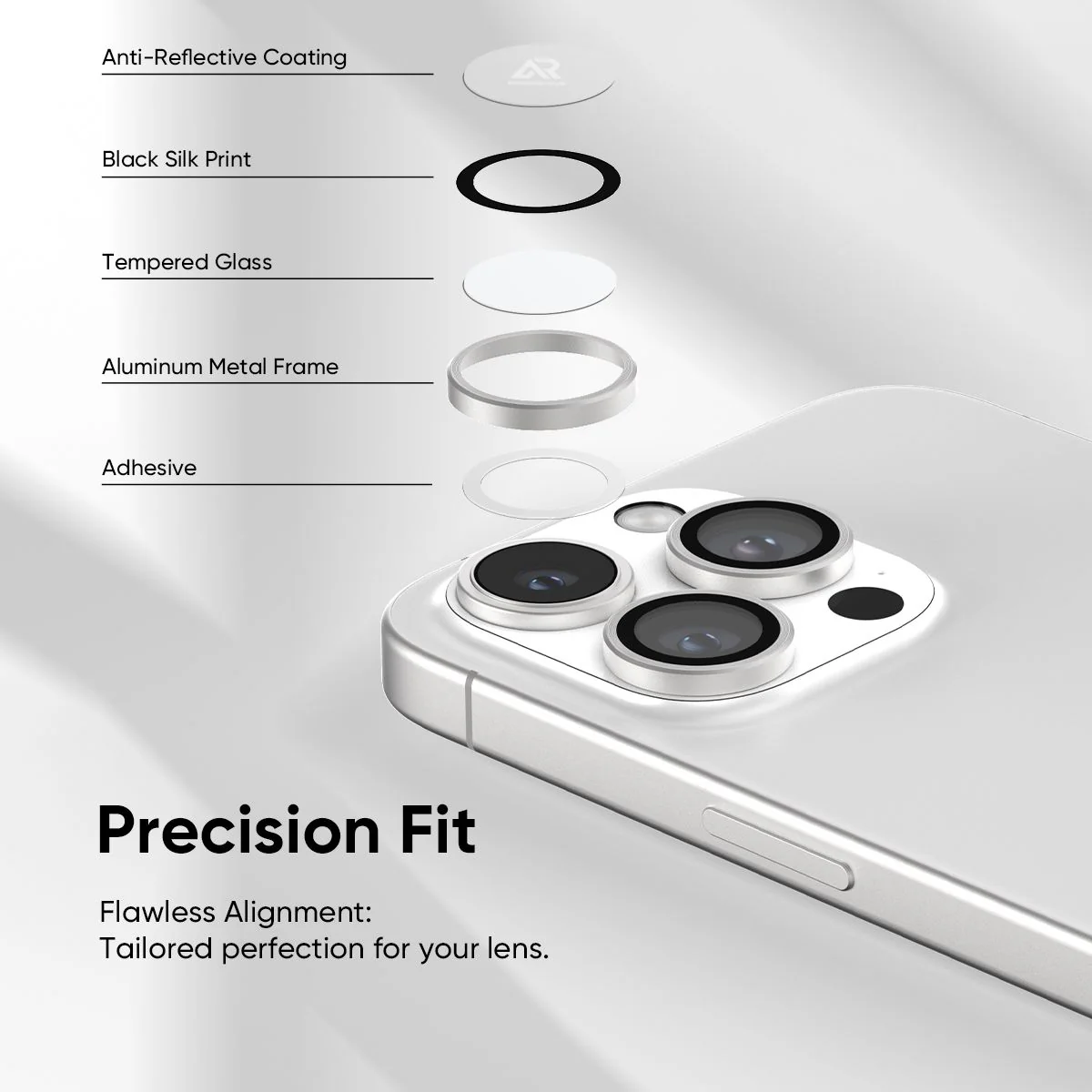 NanoArmour Camera Protector Anti Reflective – iPhone 16 Pro / Pro Max (4 Pro Colors) - Image 4