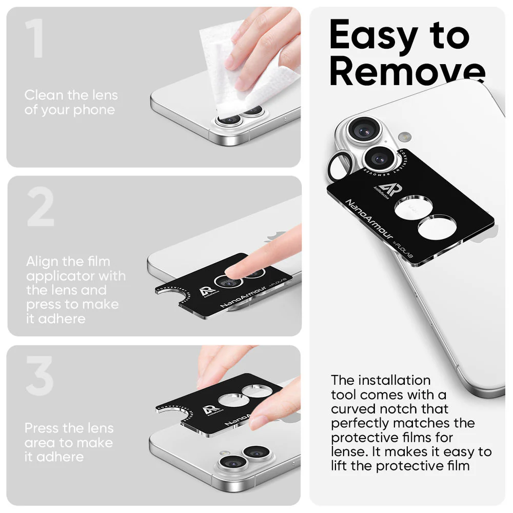 NanoArmour Camera Protector – iPhone 17 Anti Reflective - Image 7