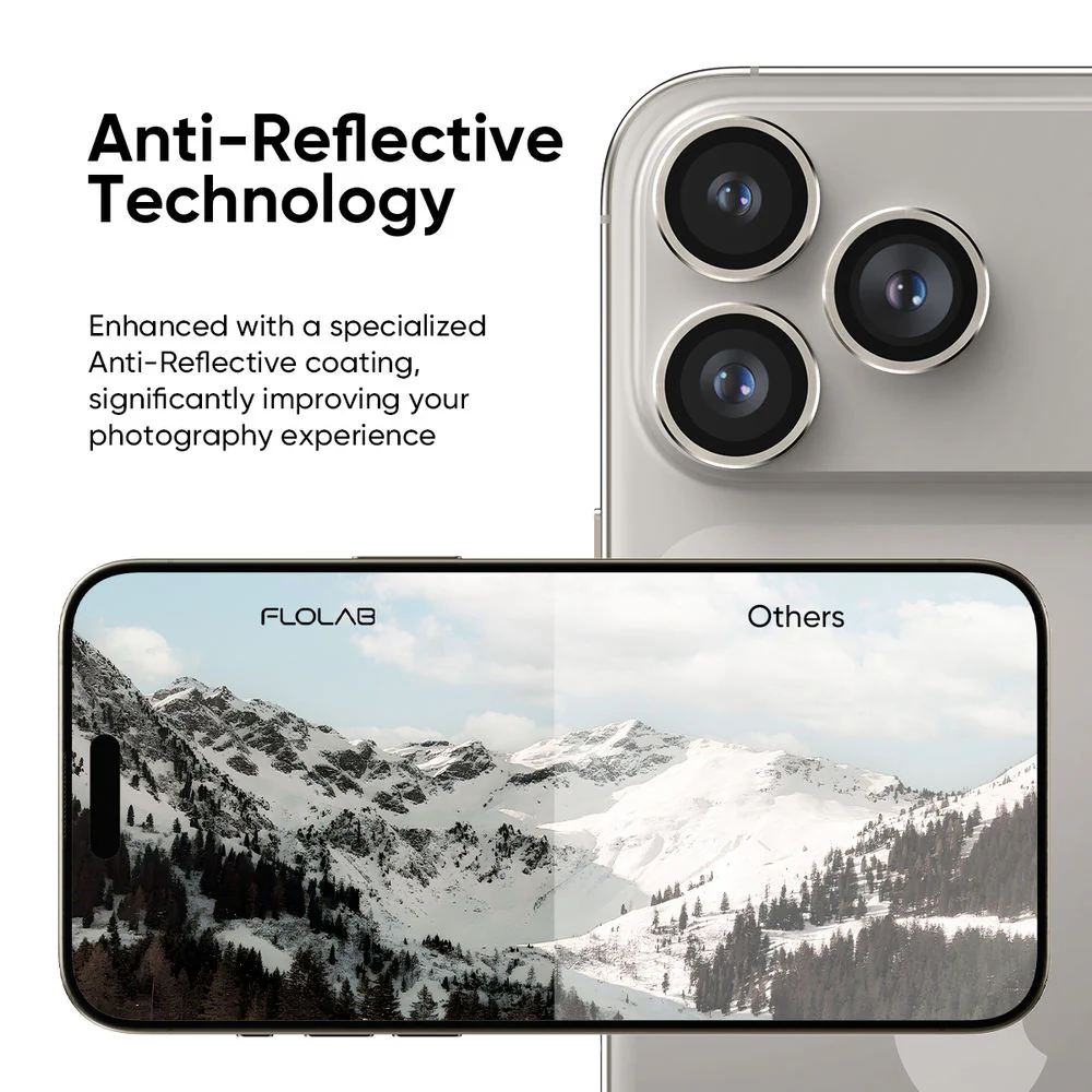 NanoArmour Camera Protector – iPhone 17 Pro / Pro Max Anti Reflective - Image 3