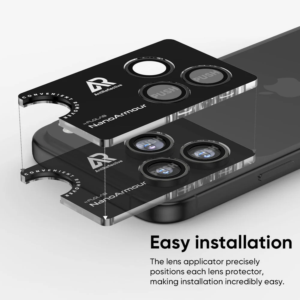 NanoArmour Camera Protector – iPhone 17 Pro / Pro Max Anti Reflective - Image 6