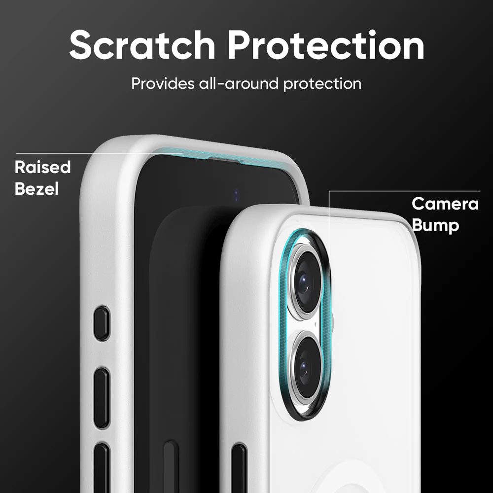 FLOLAB Surtect Tri-Fusion MagSafe Compatible Case – iPhone 17 Series (White Frost) - Image 10