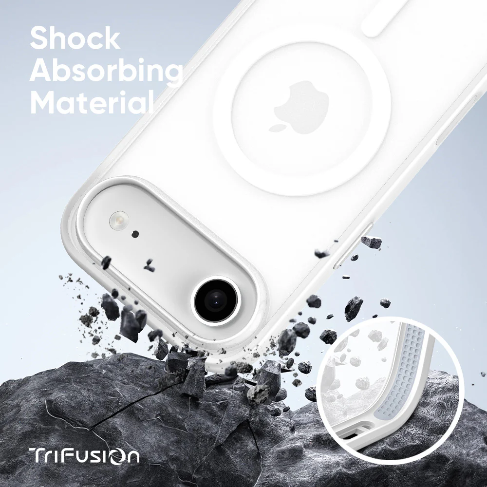 FLOLAB Surtect Tri-Fusion MagSafe Compatible Case – iPhone 17 Series (White Frost) - Image 12