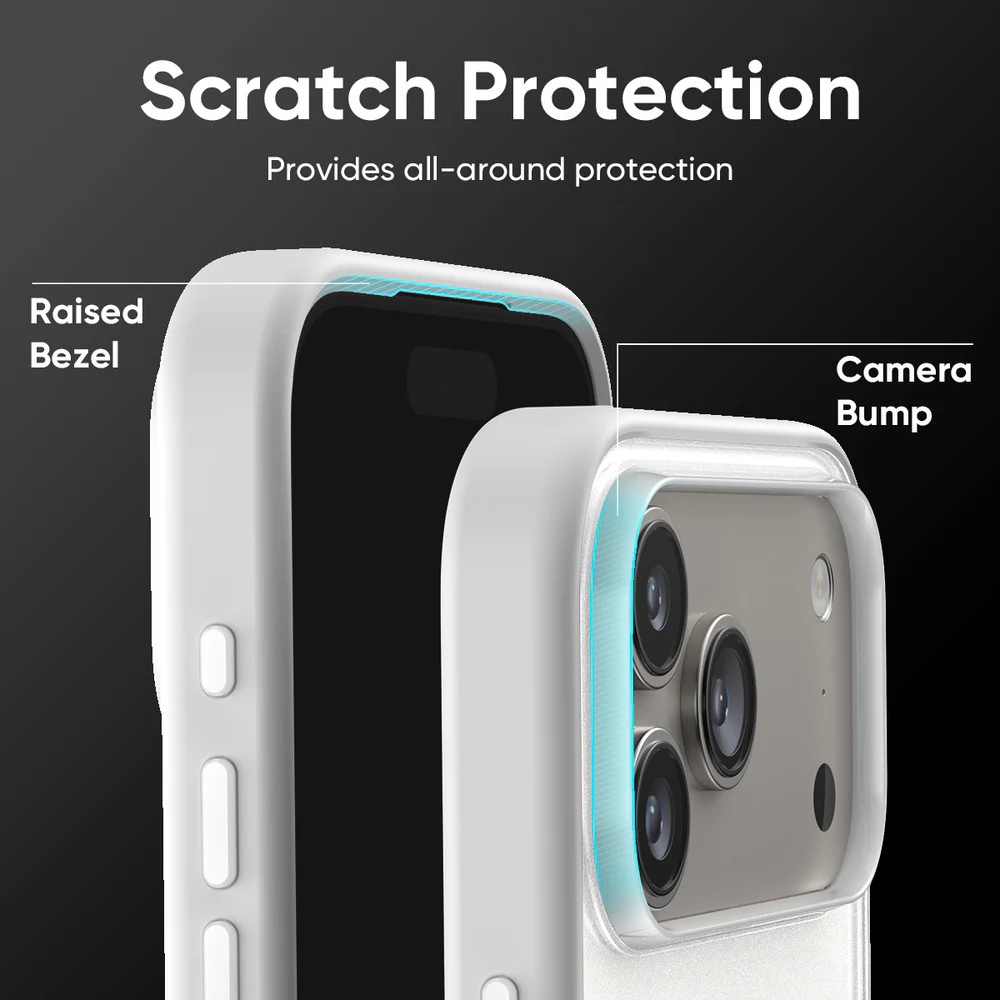 FLOLAB Surtect Tri-Fusion MagSafe Compatible Case – iPhone 17 Series (White Frost) - Image 6
