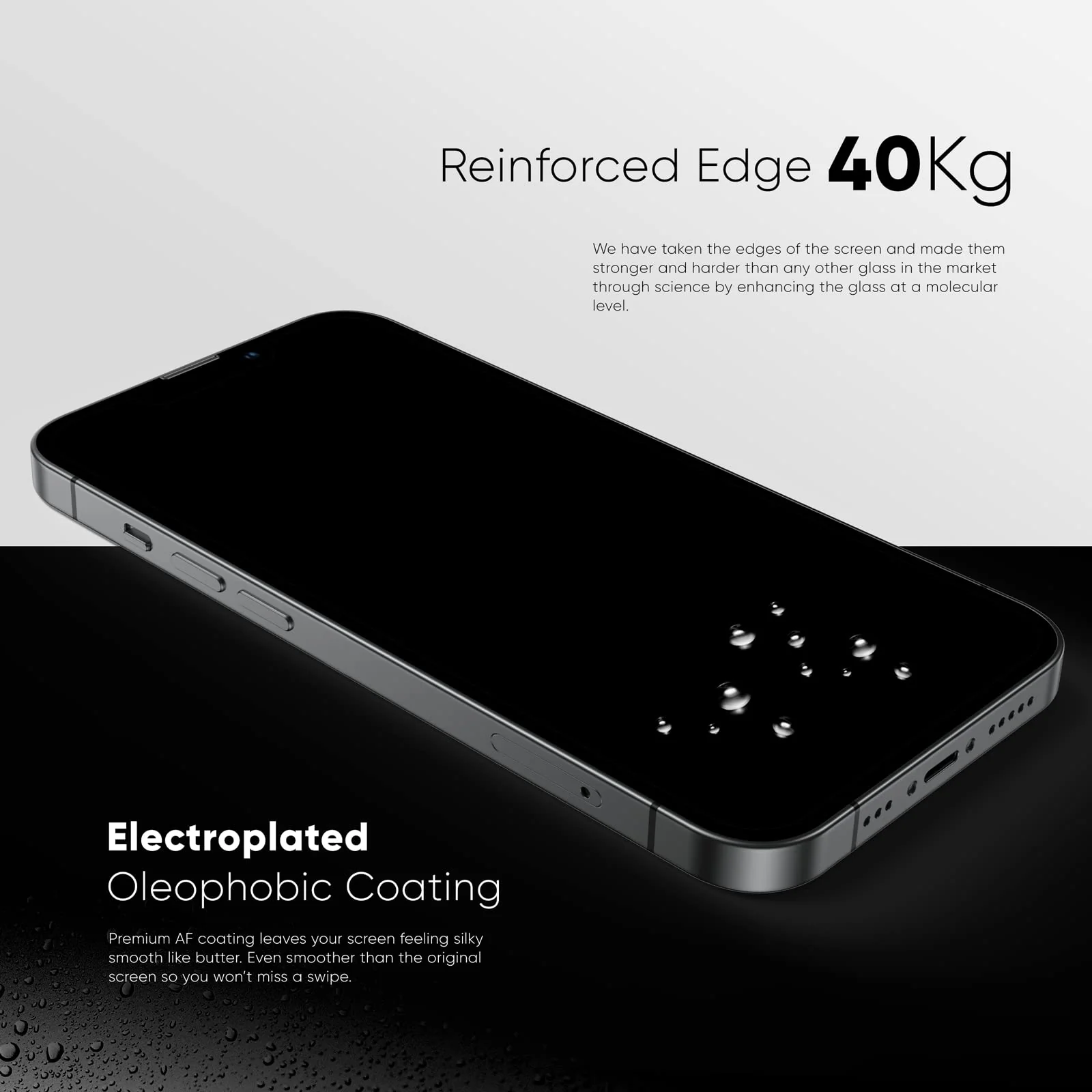 NanoArmour ONETIME PRO Privacy Anti Reflective 3D Infinity Edge – iPhone 16 / 15 Series - Image 6