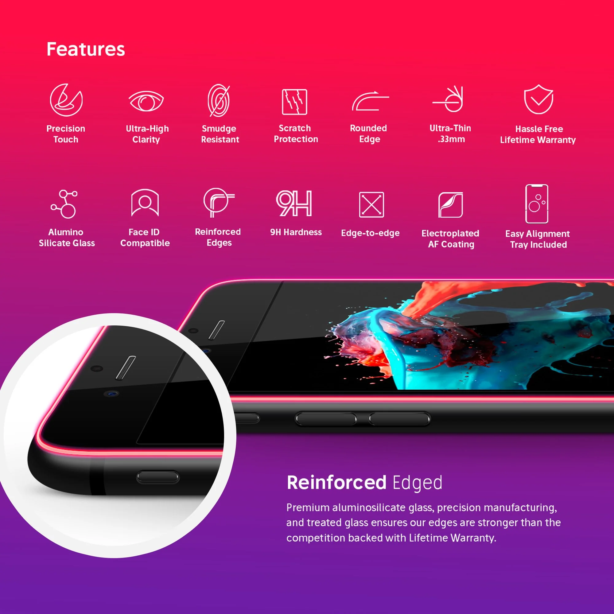 NanoArmour for iPhone 8 Screen Protector - Image 4