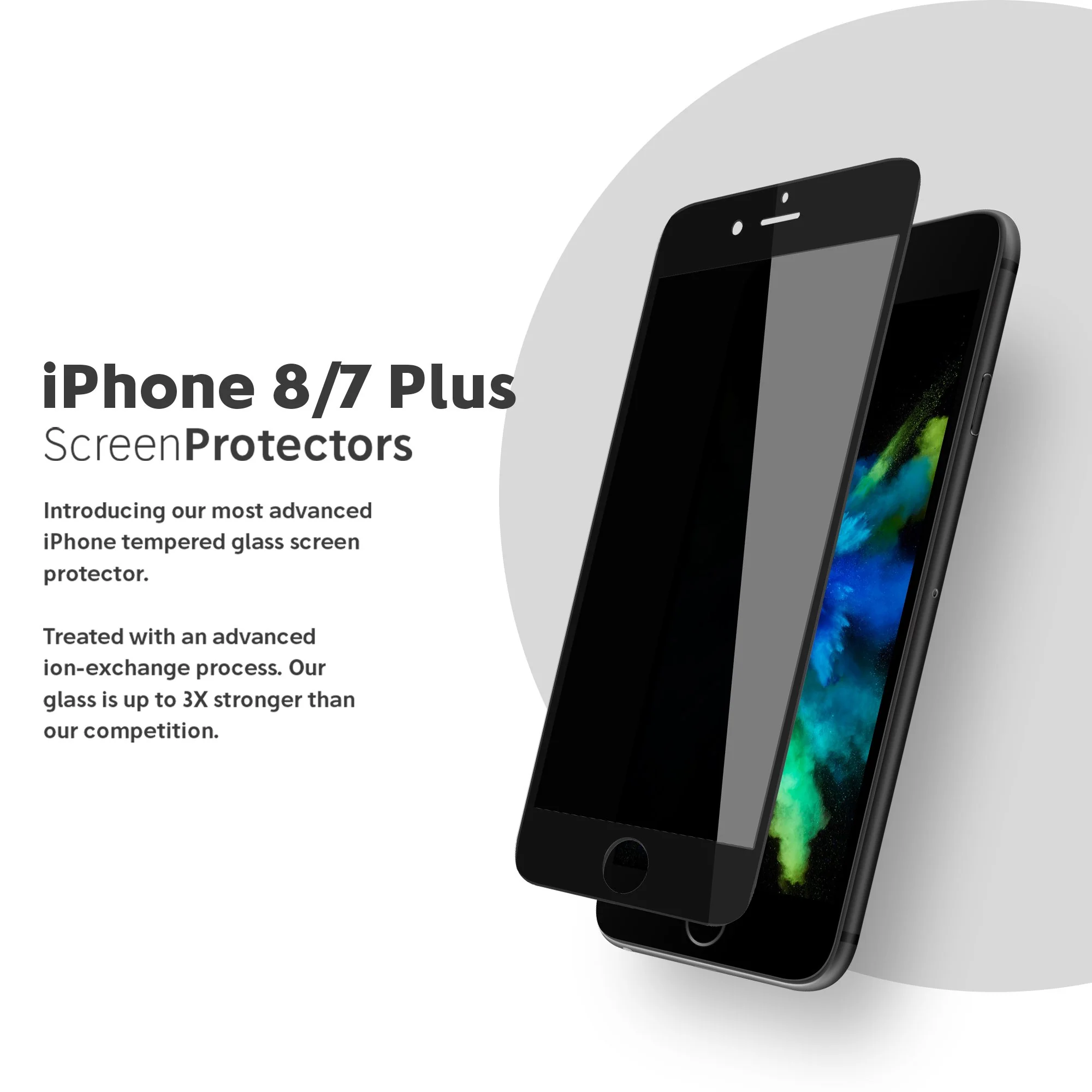 NanoArmour for iPhone 8 / 7 Plus Privacy Screen Protector - Image 3