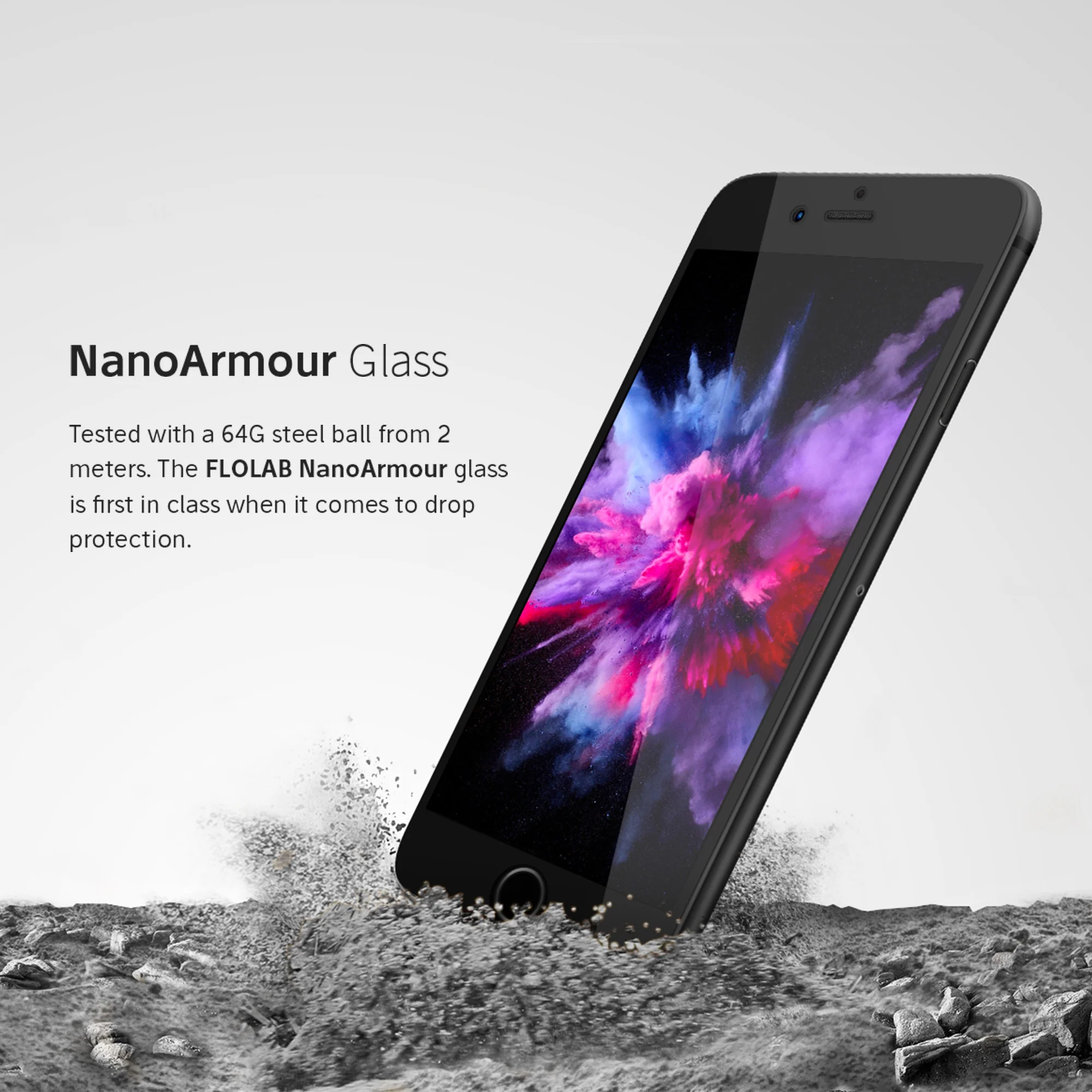 NanoArmour for iPhone 8 / 7 Plus Tempered Glass Screen Protector - Image 5