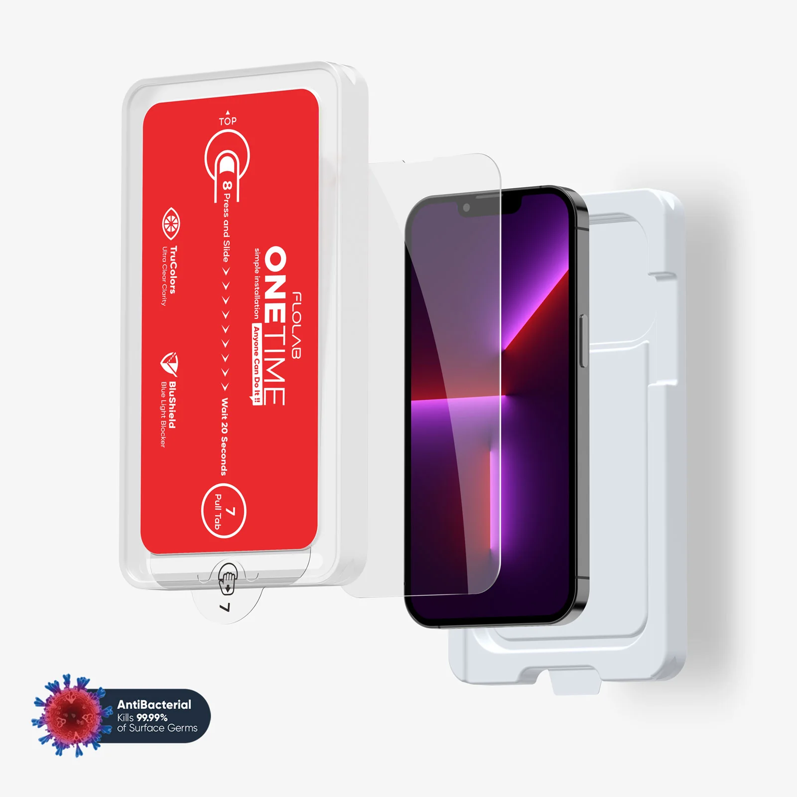 ONETIME NanoArmour for iPhone Anti-Blue Light Screen Protector: Dust-Free Installation, Case Friendly, Crystal Clear, No Blue or Yellow Tint - Image 11