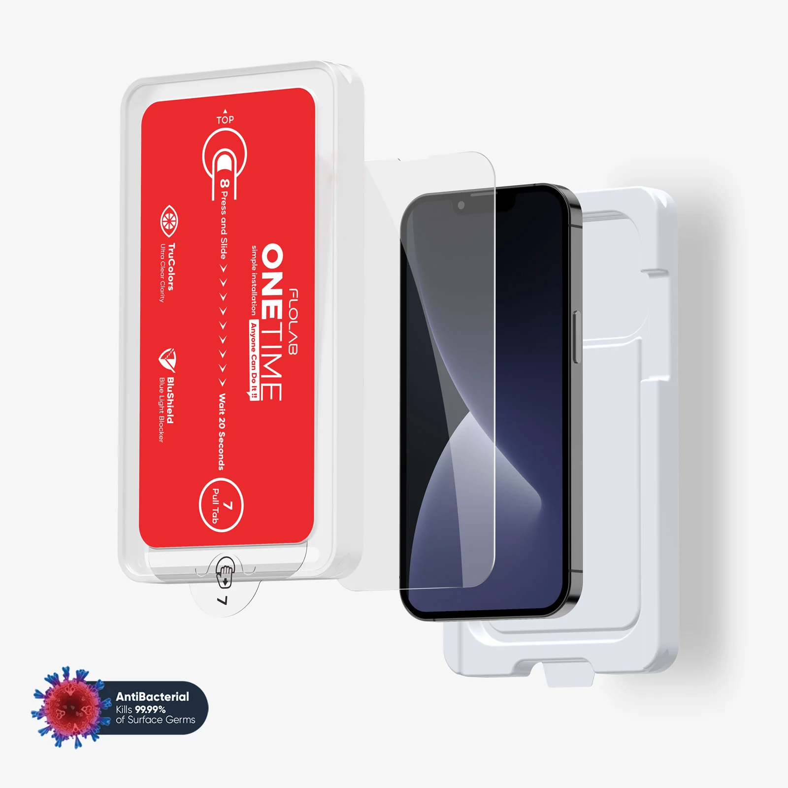 ONETIME NanoArmour for iPhone Anti-Blue Light Screen Protector: Dust-Free Installation, Case Friendly, Crystal Clear, No Blue or Yellow Tint - Image 12