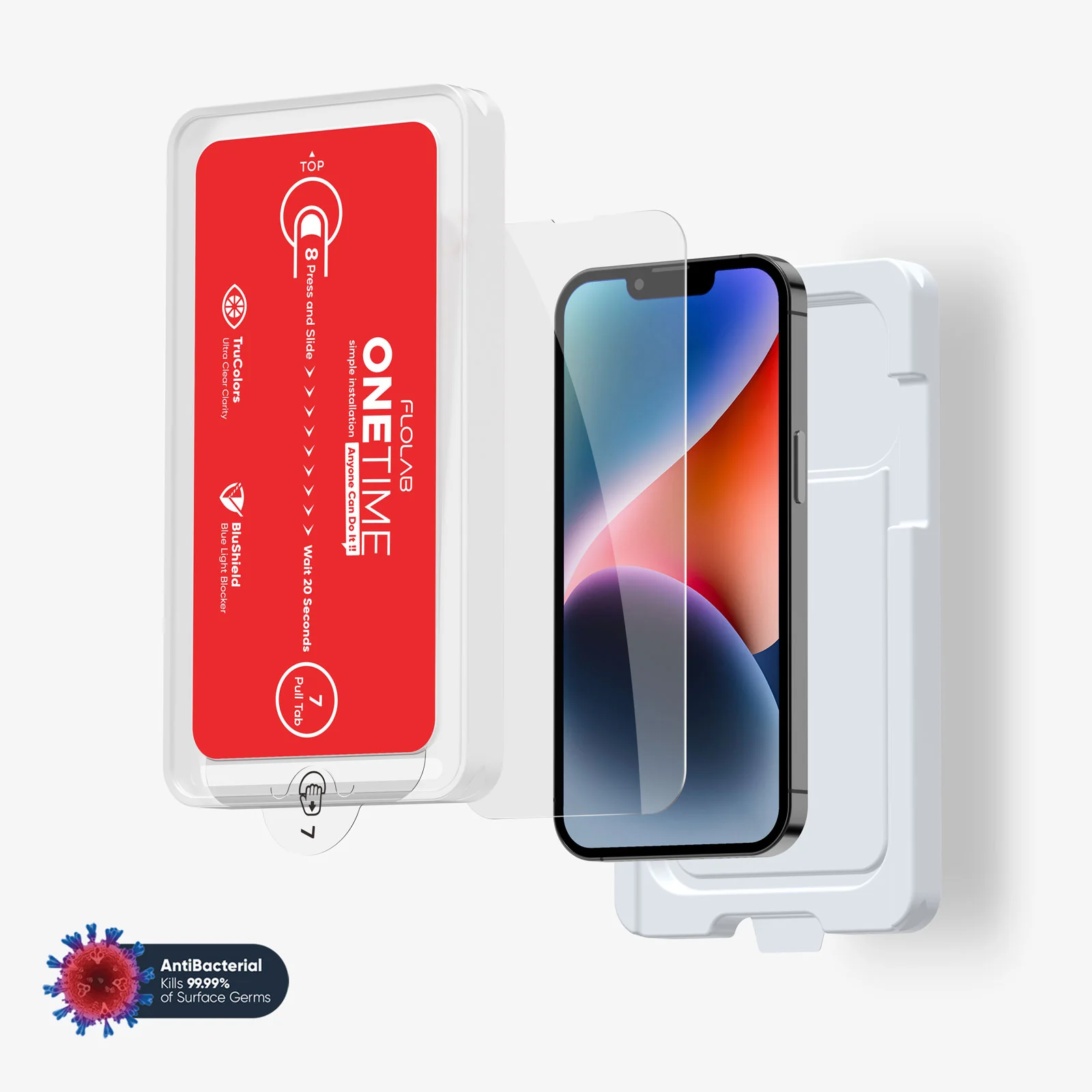 ONETIME NanoArmour for iPhone Anti-Blue Light Screen Protector: Dust-Free Installation, Case Friendly, Crystal Clear, No Blue or Yellow Tint - Image 8