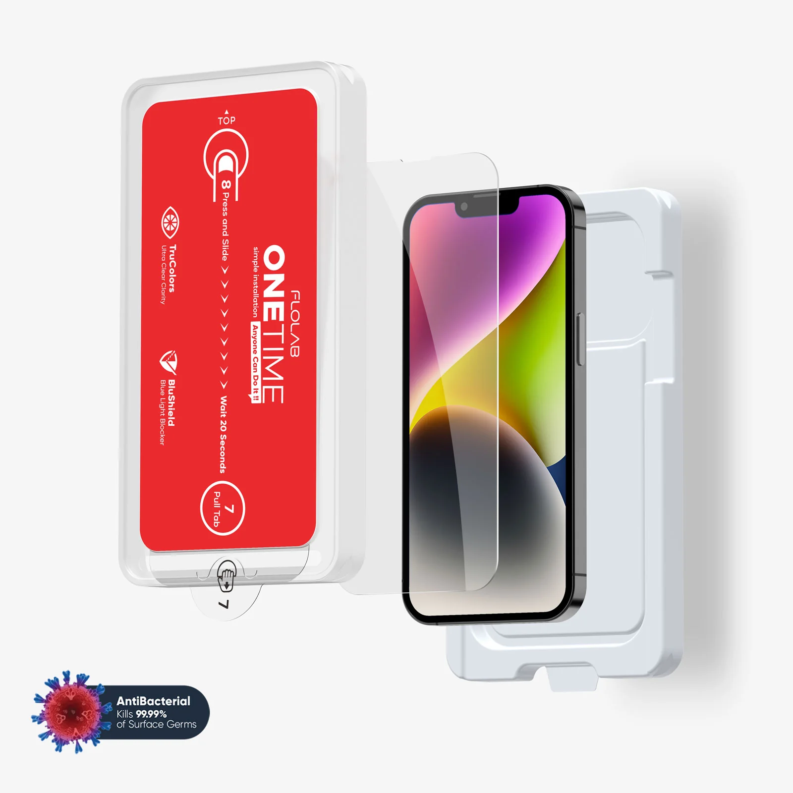 ONETIME NanoArmour for iPhone Anti-Blue Light Screen Protector: Dust-Free Installation, Case Friendly, Crystal Clear, No Blue or Yellow Tint - Image 9