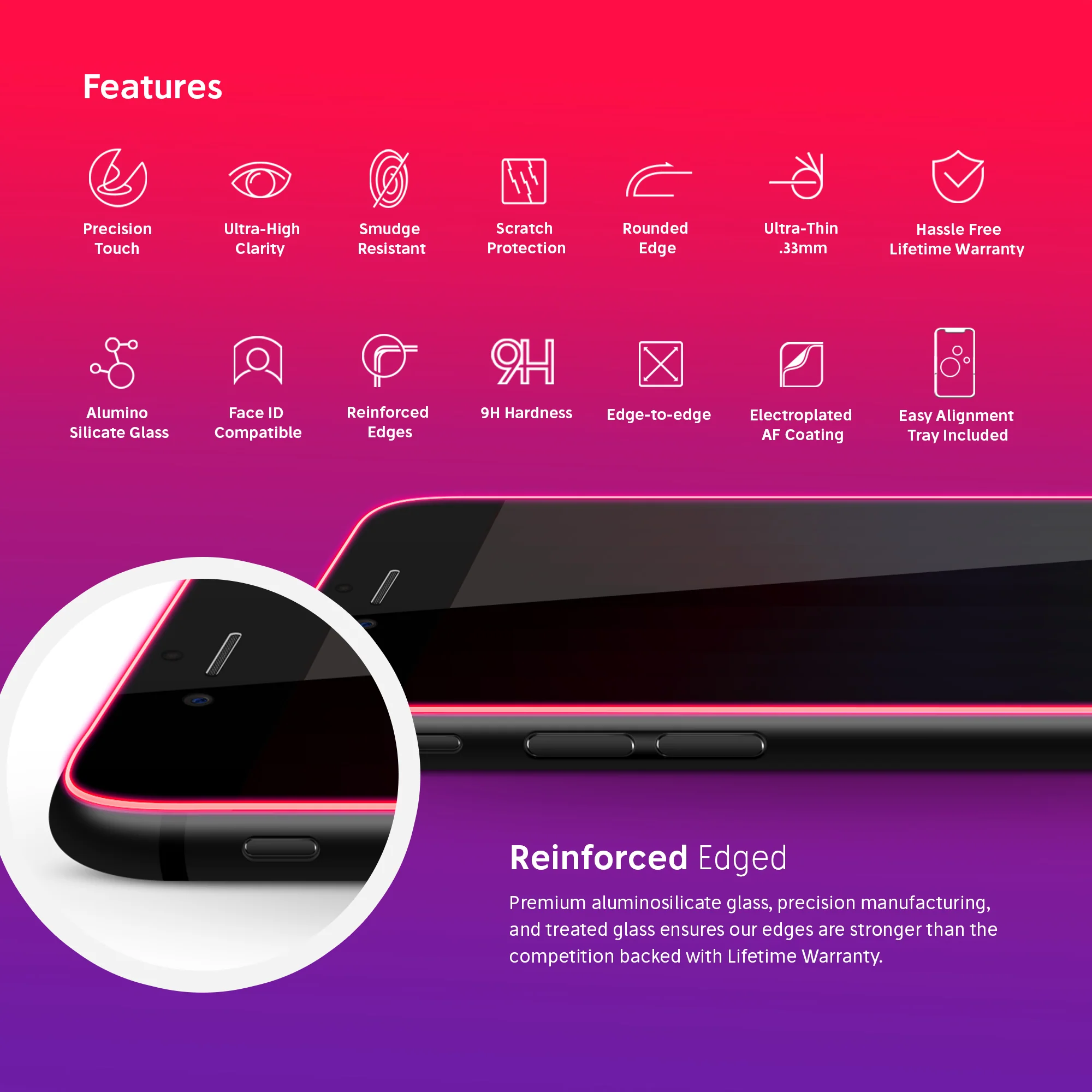 NanoArmour (2020) Best for iPhone SE Privacy Screen Protector Edge-to-Edge - Image 3