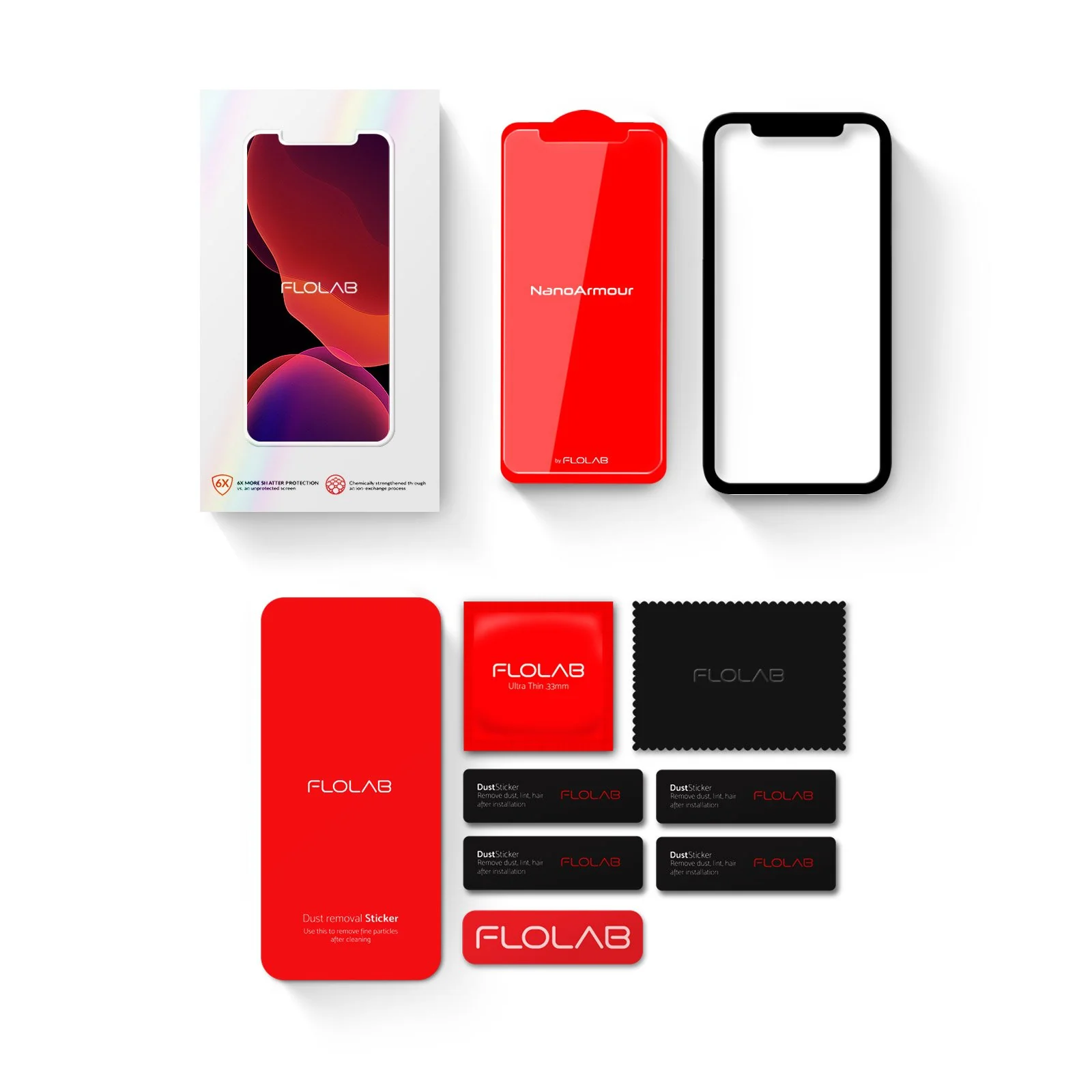 NanoArmour for iPhone X Screen Protector XS Case Friendly - Image 5