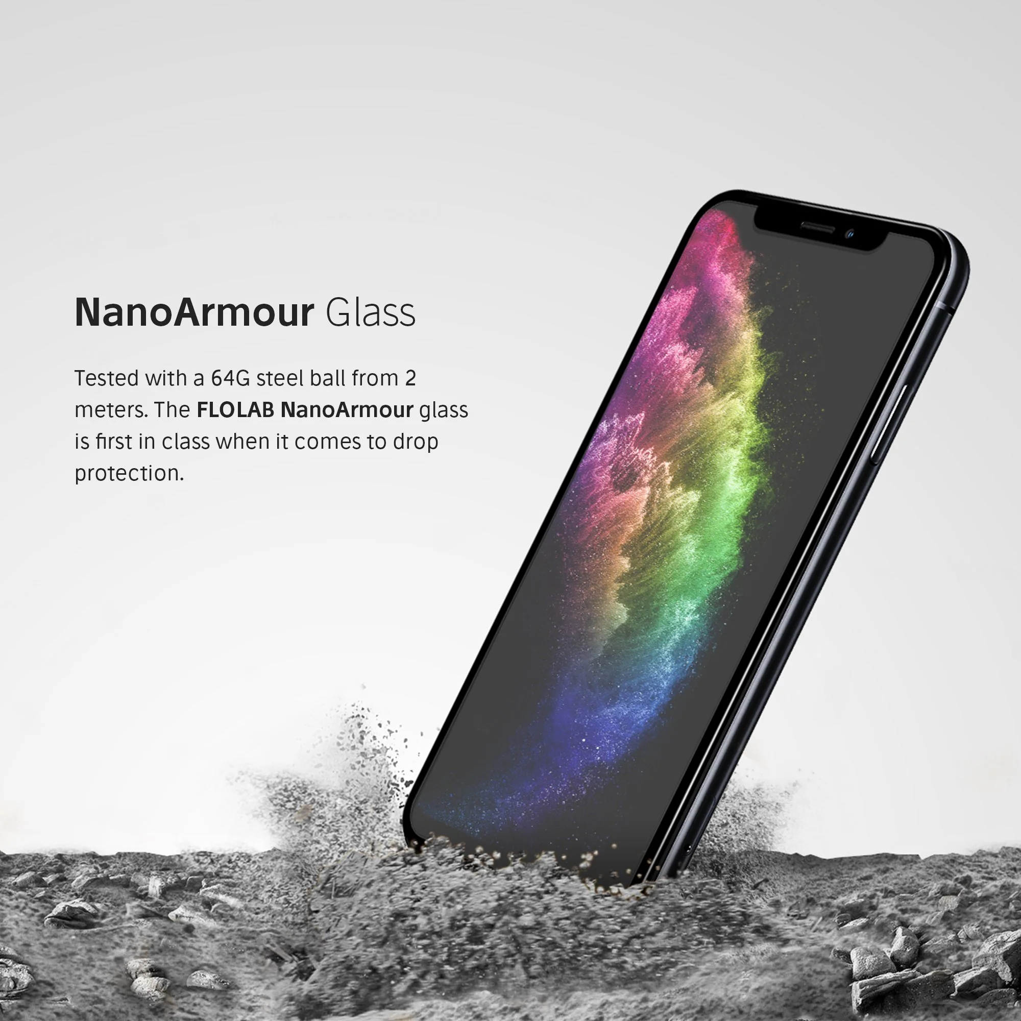 NanoArmour for iPhone XS Max Anti-Glare Screen Protector Matte - Image 4