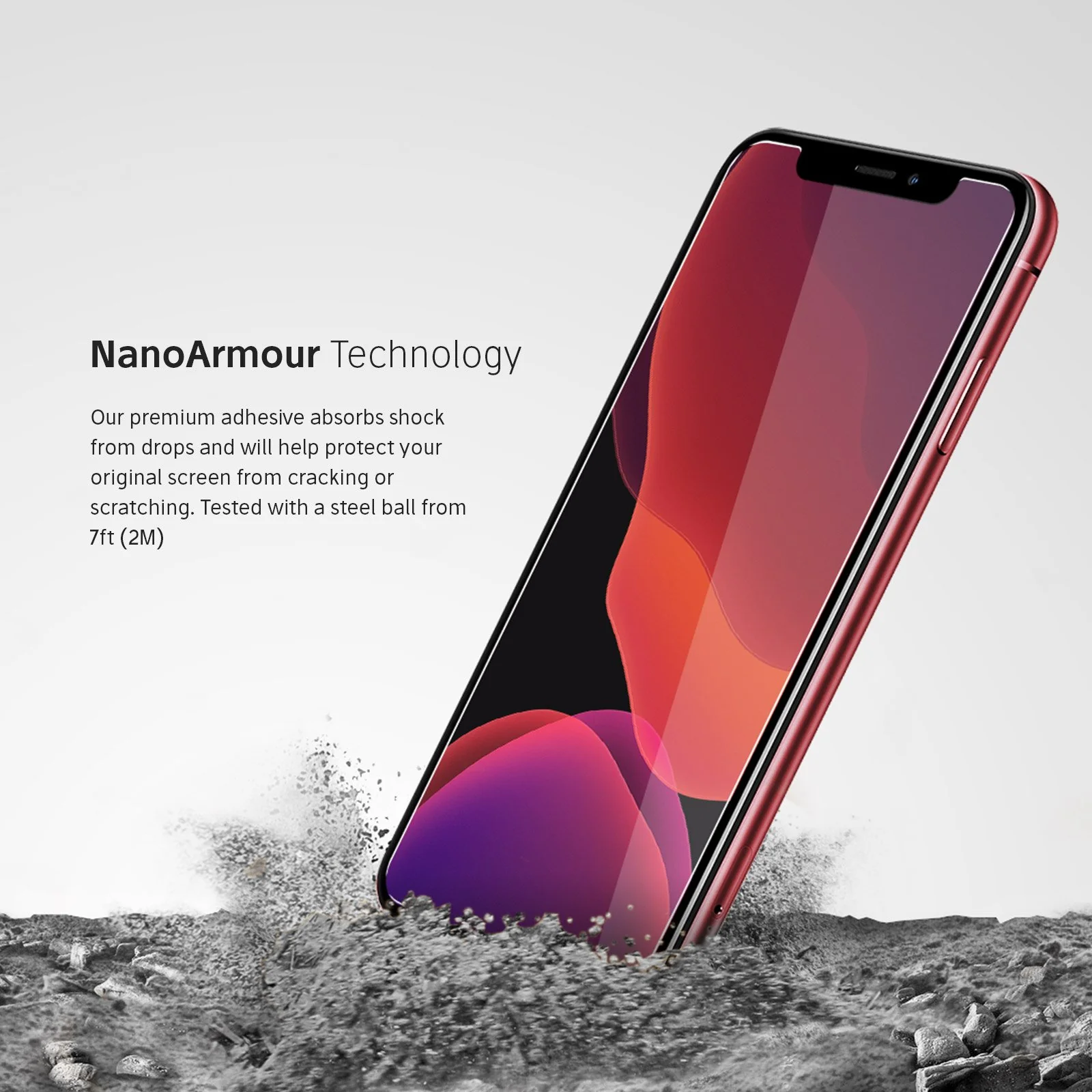 NanoArmour for iPhone XS Max Screen Protector Case Friendly - Image 5