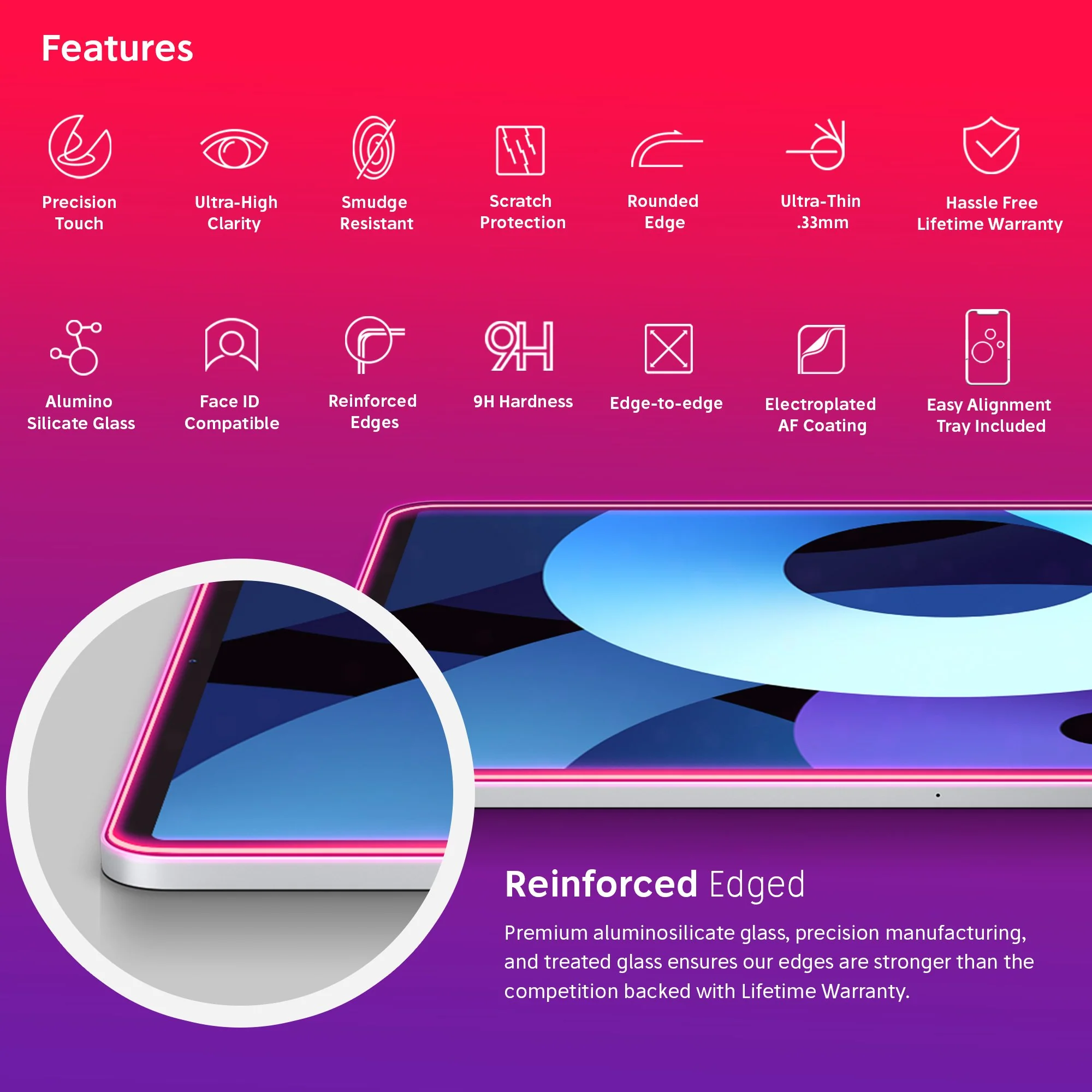 NanoArmour for 10.9-inch iPad Air 4 Screen Protector (2020) - Image 3