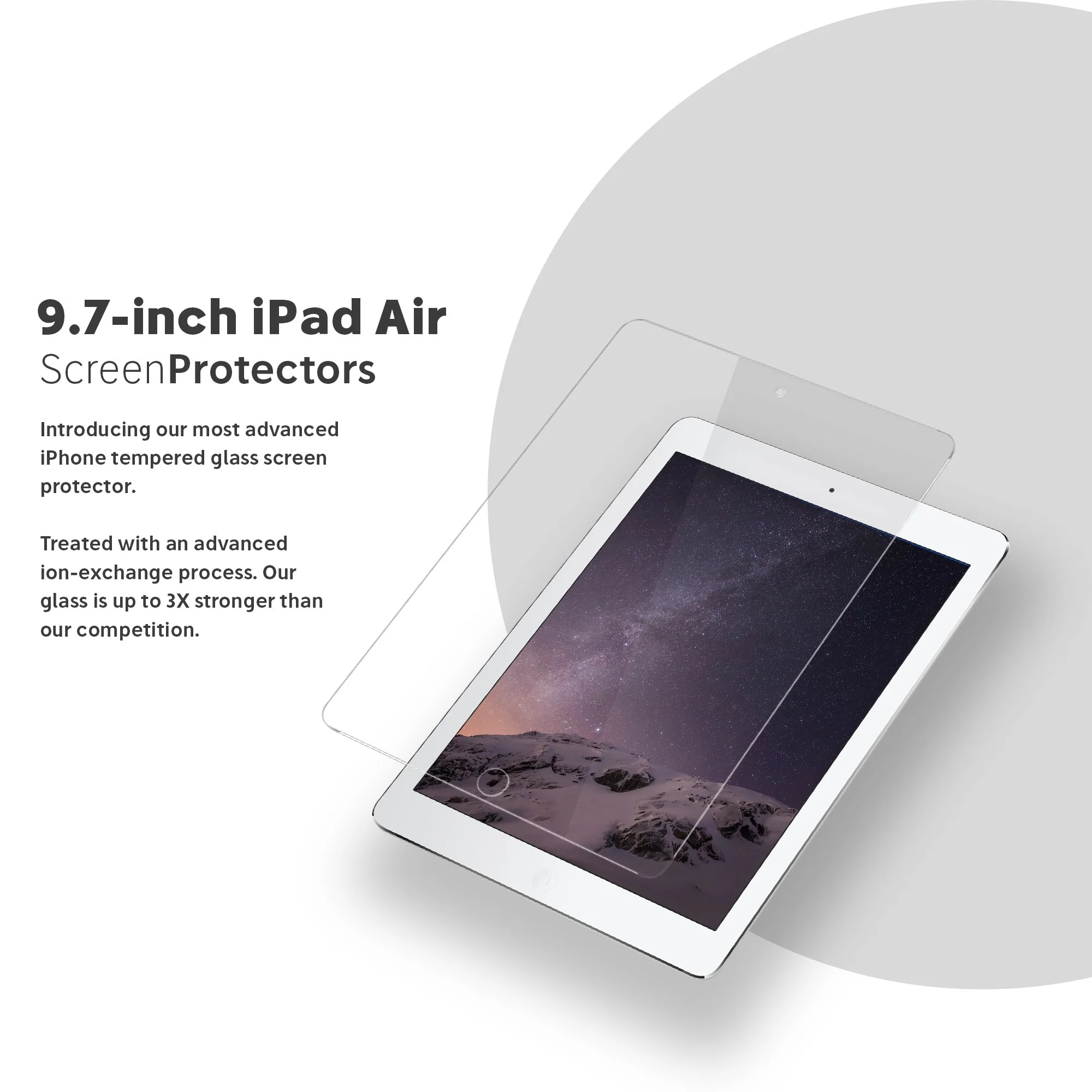NanoArmour for 9.7-inch iPad air 2 / 1 Screen Protector - Image 2