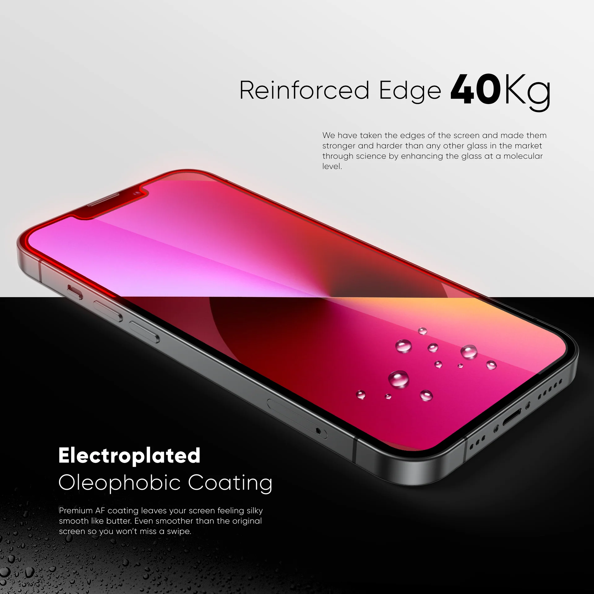 NanoArmour for iPhone 13 mini Screen Protector Anti-Dust Edge-to-Edge - Image 3