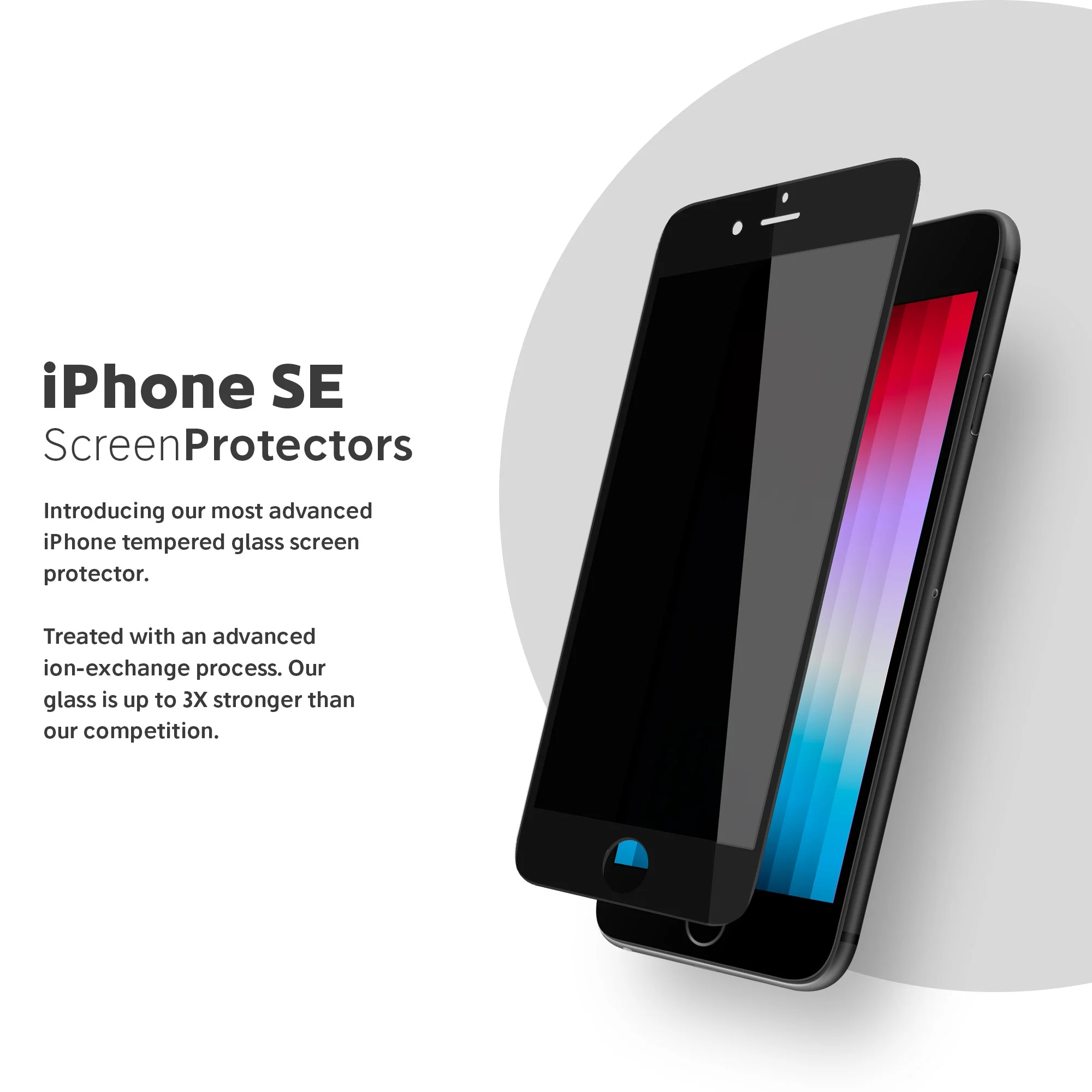 NanoArmour (2022) for iPhone SE Privacy Best Screen Protector Edge-to-Edge - Image 2