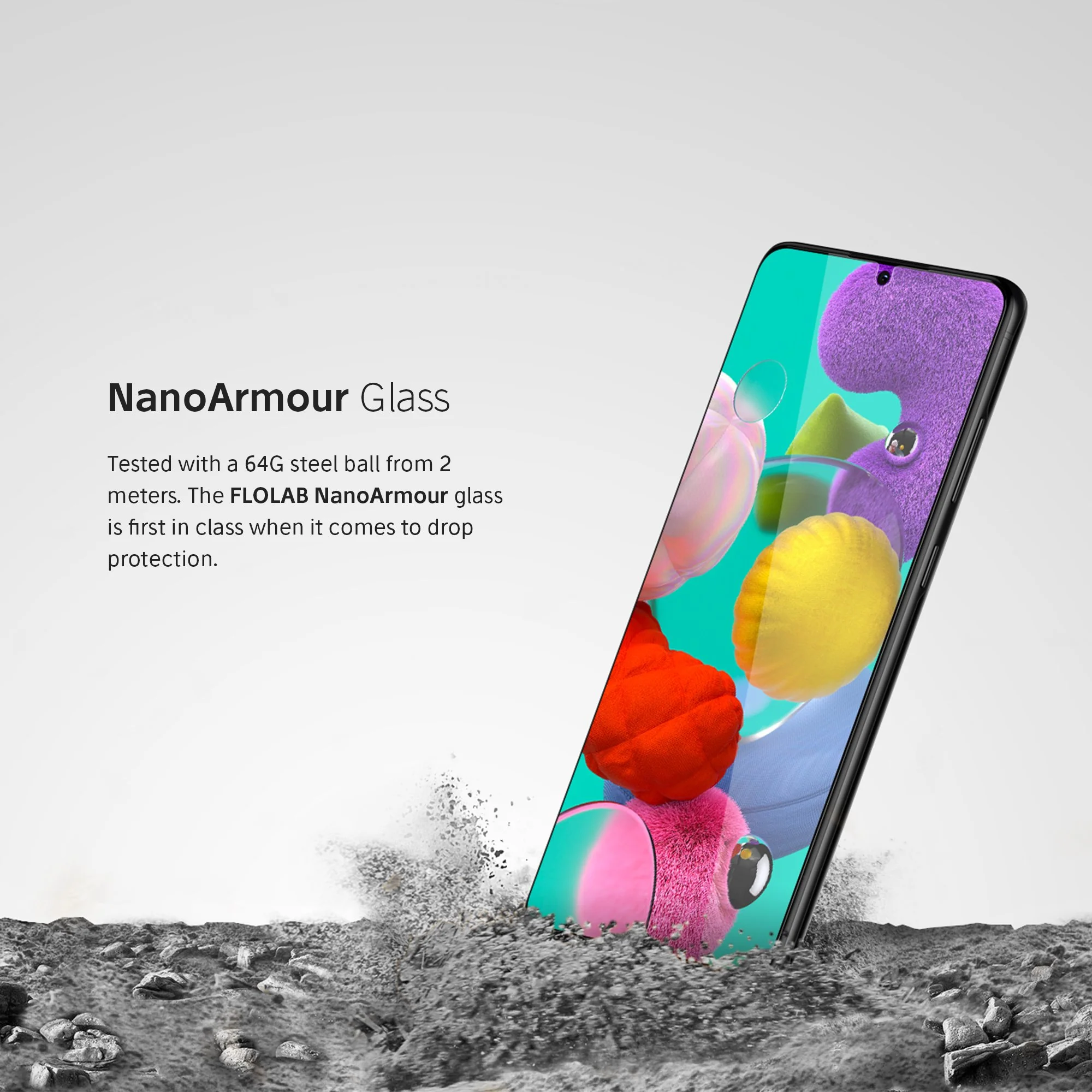 NanoArmour for Samsung Galaxy A51 Best Screen Protector Case Friendly - Image 3