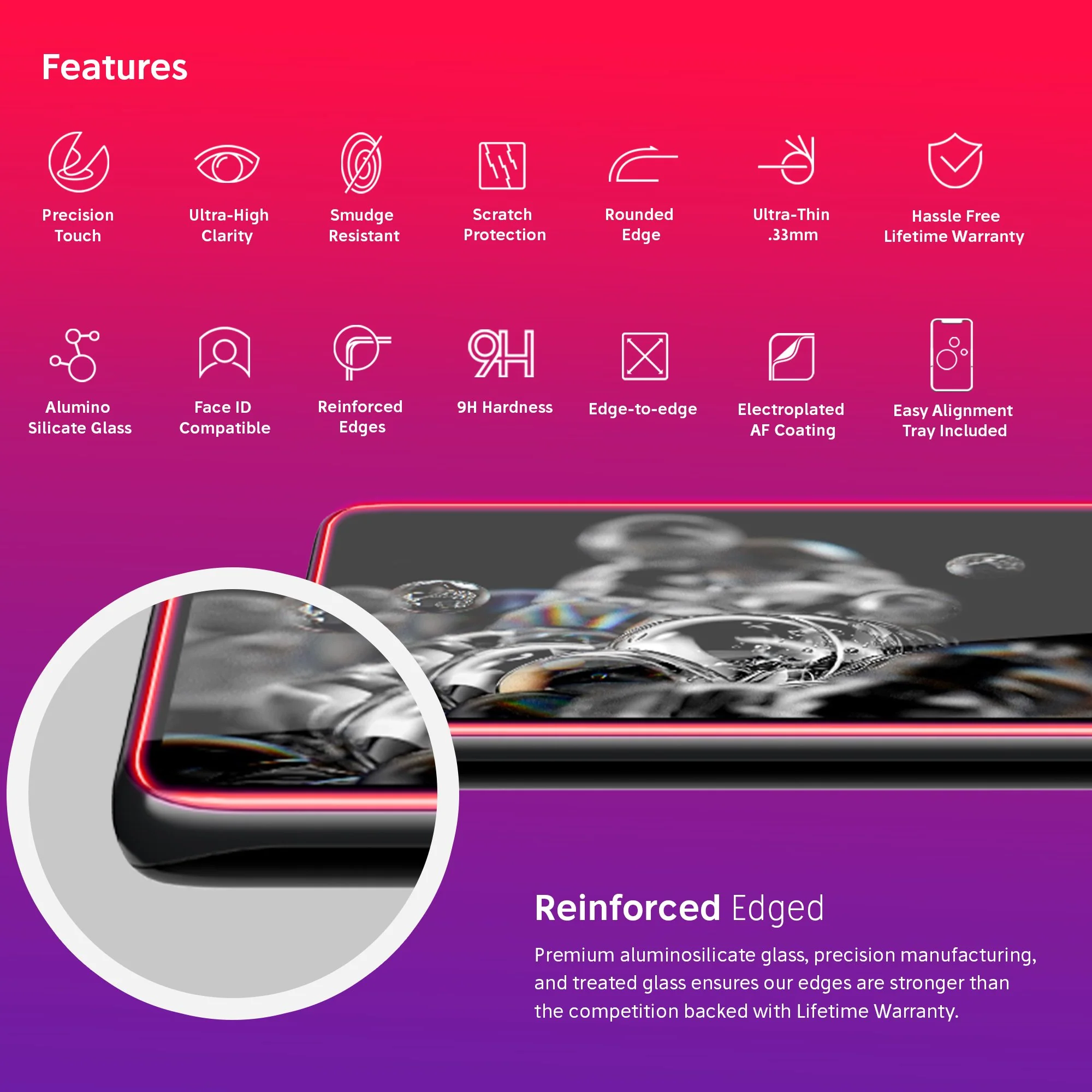NanoArmour for Samsung Galaxy S20 Ultra Best Screen Protector - Image 3