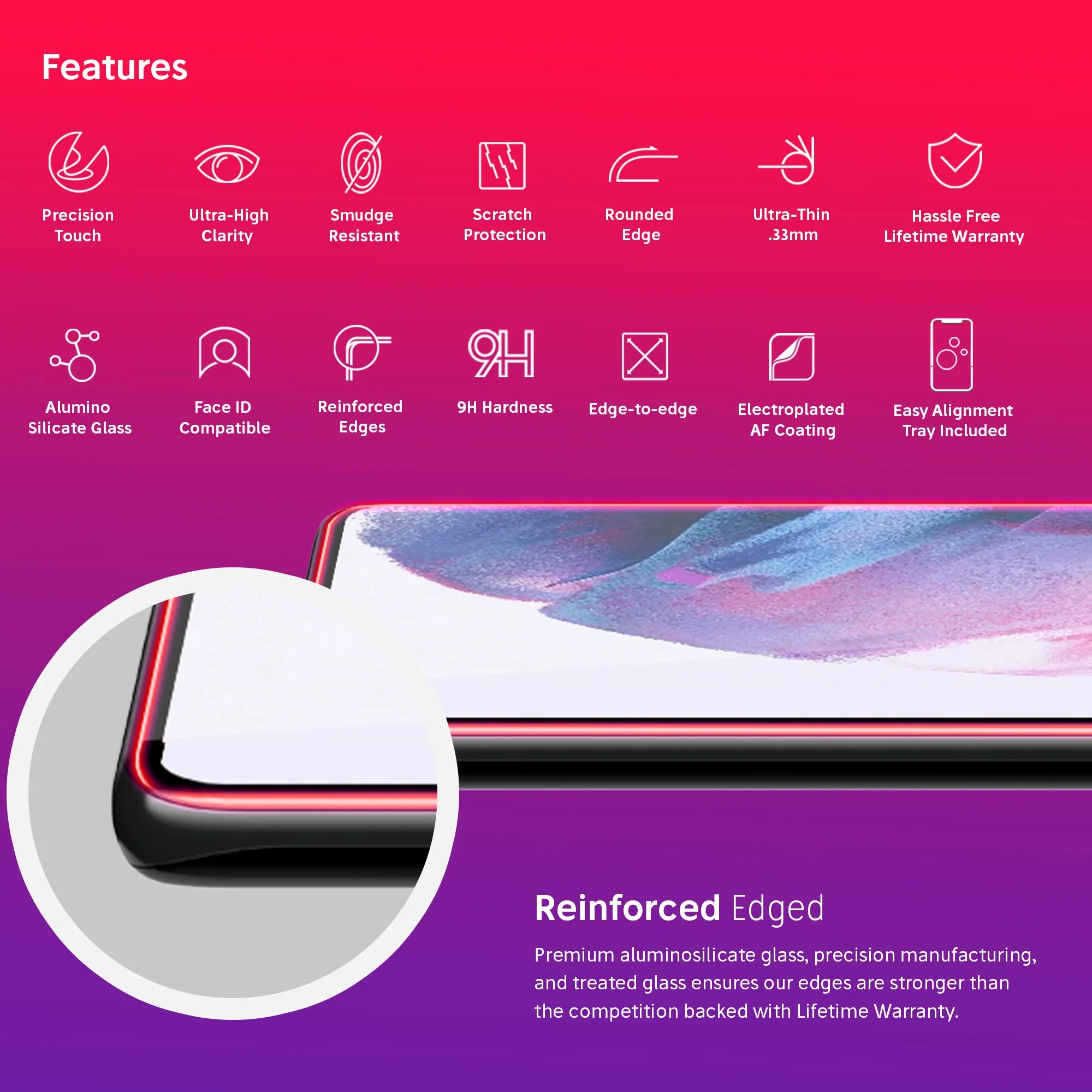 NanoArmour for Samsung Galaxy S21 Plus Best Screen Protector - Image 11
