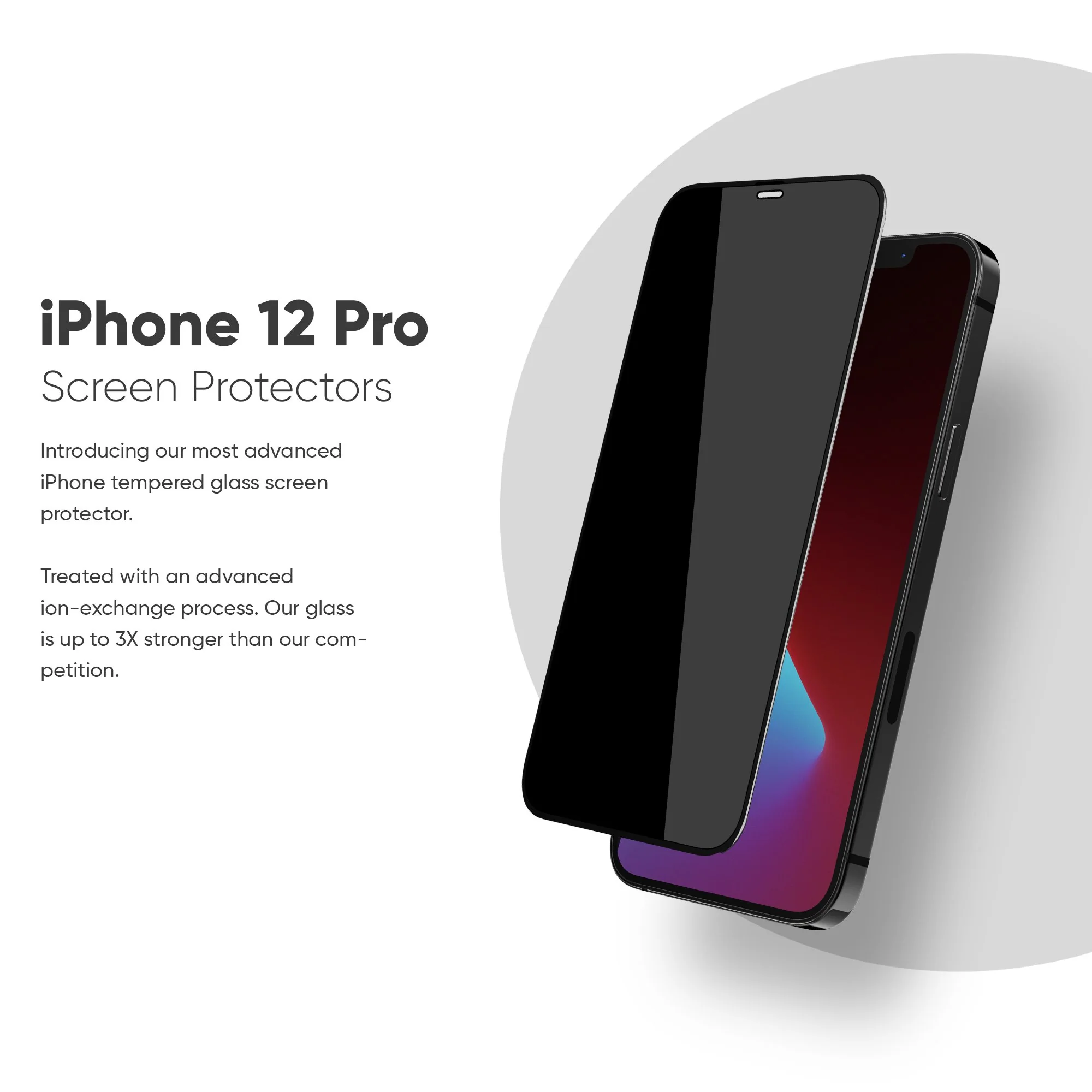 NanoArmour for iPhone 12 Pro Full Cover Privacy Screen Protector - Image 2