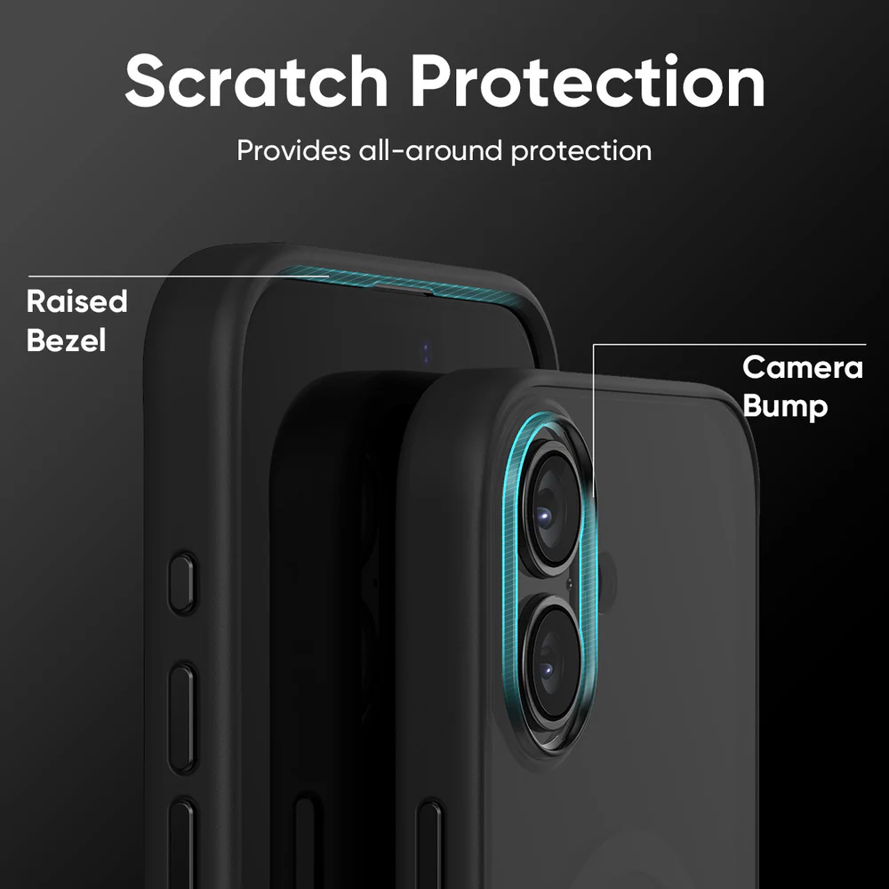FLOLAB Surtect Tri-Fusion MagSafe Compatible Case – iPhone 17 Series (Matte Black Frost) - Image 10