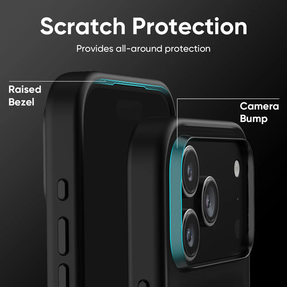FLOLAB Surtect Tri-Fusion MagSafe Compatible Case – iPhone 17 Series (Matte Black Frost) - Image 6