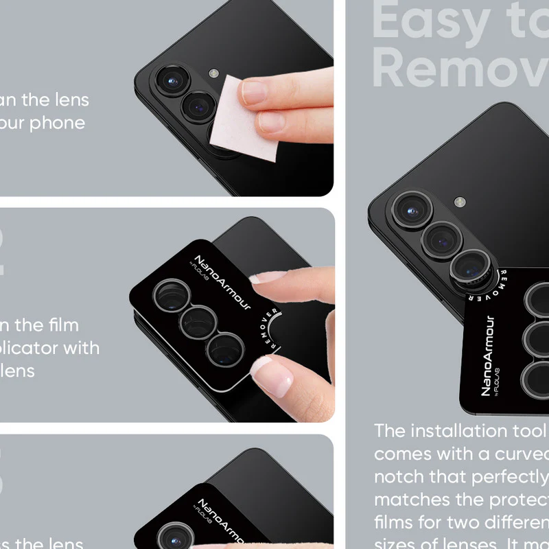 NanoArmour Camera Lens Protector – Galaxy S26 & S26 Plus (Anti-Reflective) - Image 5