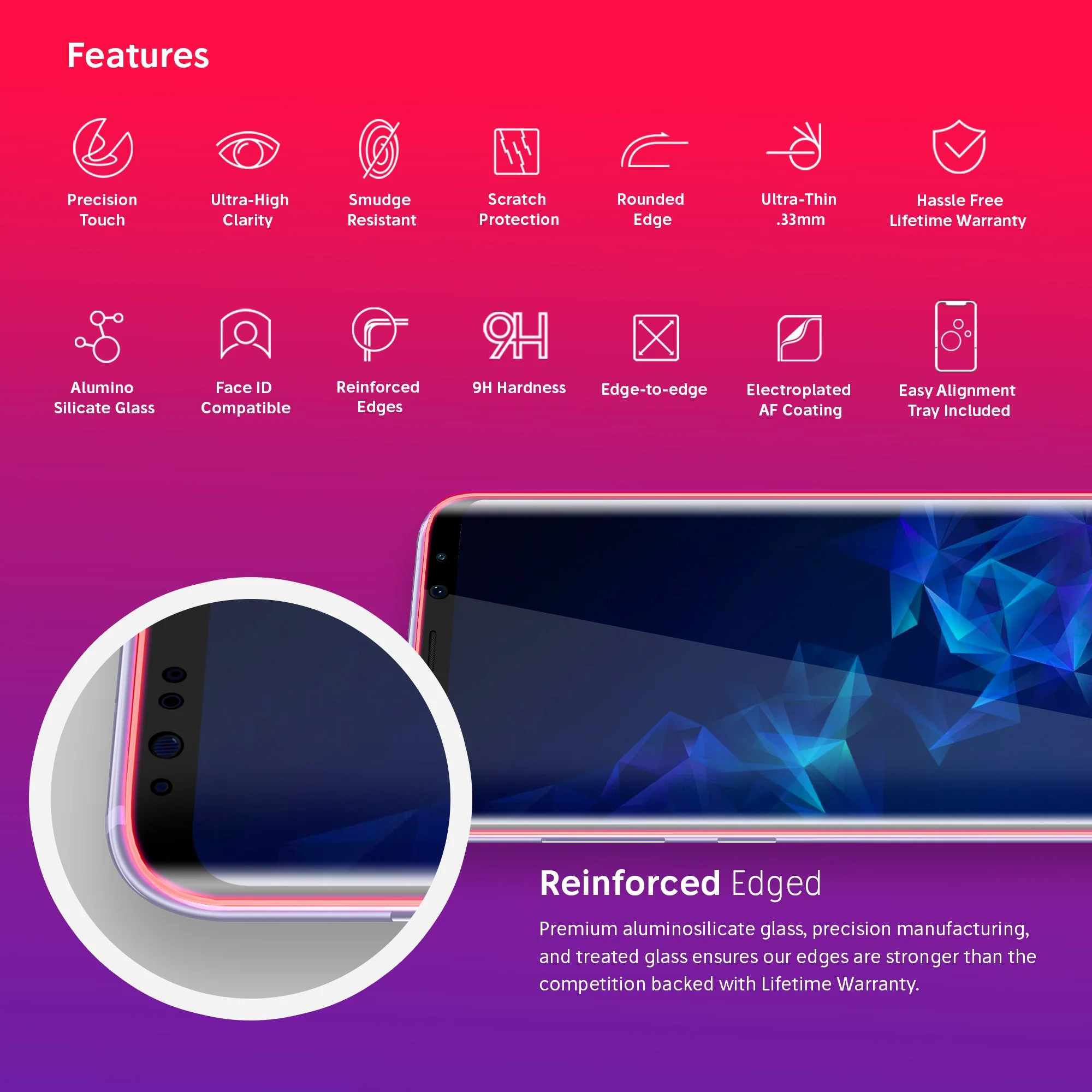 NanoArmour for Samsung Galaxy S9 Screen Protector - Image 3