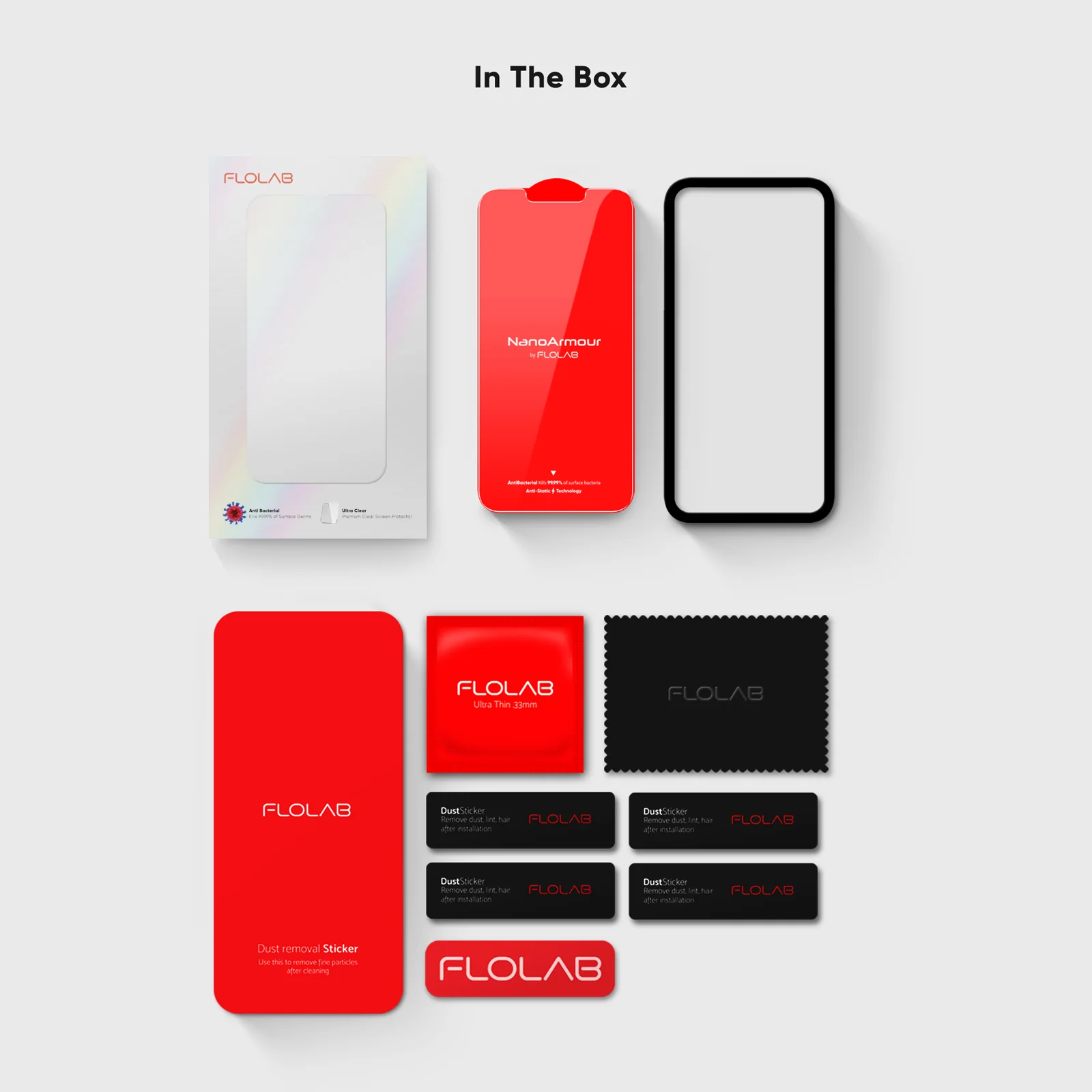 FLOLAB NanoAmour for iPhone 13 Screen Protector Anti-Dust (Most Case Friendly) - Image 7
