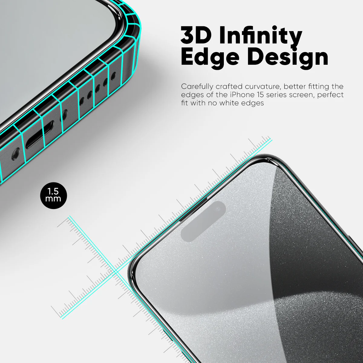 NanoArmour ONETIME PRO Anti Reflective PolarSpectra 3D Infinity Edge – iPhone 17 / 16 / 15 Series - Image 12