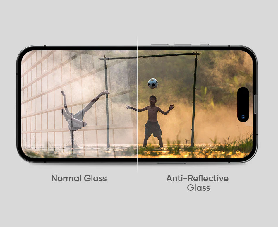 NanoArmour ONETIME PRO Anti Reflective PolarSpectra 3D Infinity Edge – iPhone 17 / 16 / 15 Series - Image 13
