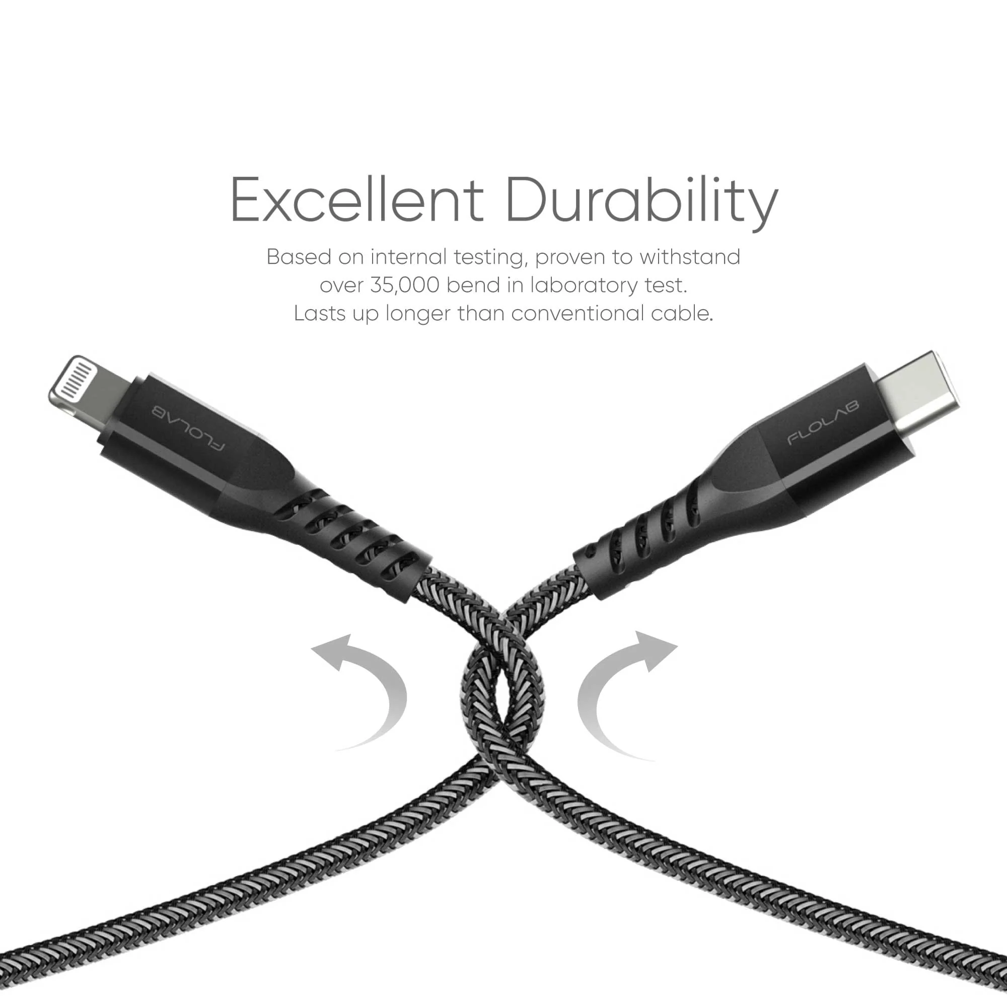 MFI Alumiflo USB-C to Lightning Cable for Fast Charging - Image 4
